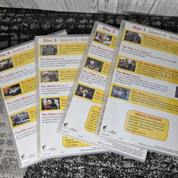 Seinfeld - Season 4 DVD Box Set 24 Episode Full Screen Remastered in HD - Picture 7 of 7